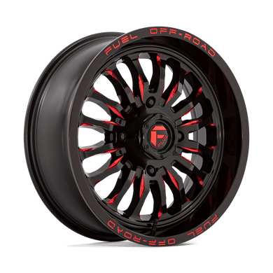 D822 18X7 4X137 G-BLK MILL-RED 13MM