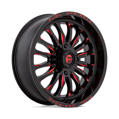 D822 20X7 4X137 G-BLK MILL-RED 13MM