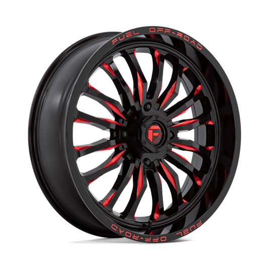 D822 22X7 4X156 G-BLK MILL-RED 13MM