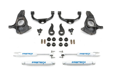 Fabtech 3.5 in. ULTIMATE SYS W/PERF SHKS 2011-19 GM C/K2500HD/3500HD