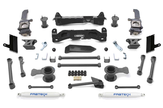 Fabtech 6" BASIC SYS W/PERF SHKS 2015-22 TOYOTA 4RUNNER 4WD